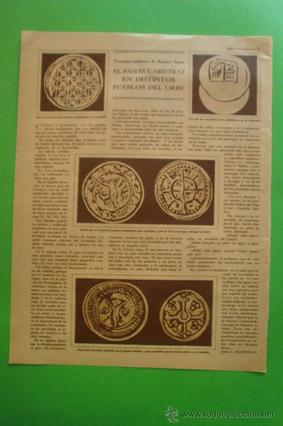 Coleccionismo de Revistas y Peri&oacute;dicos: JABON HENO DE PRAVIA - EL PAN EUCARISTICO EN DISTINTOS PUEBLOS - HOJA SUELTA 1930